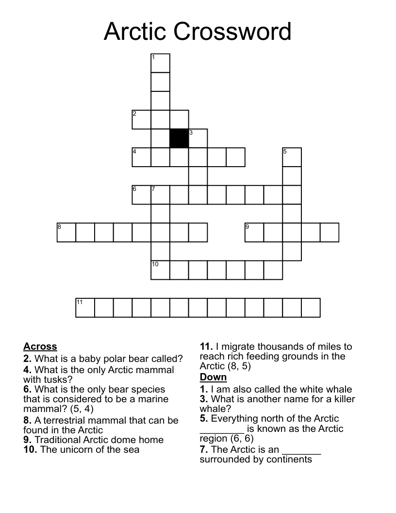Arctic Crossword