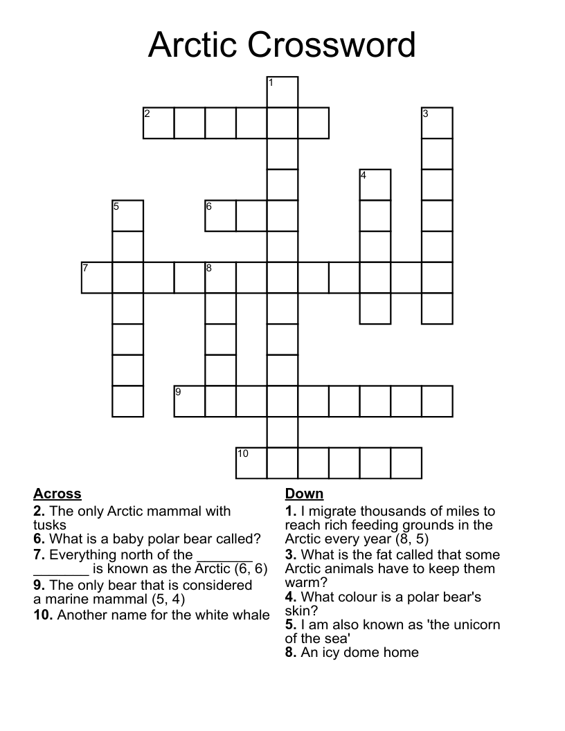 Arctic Crossword