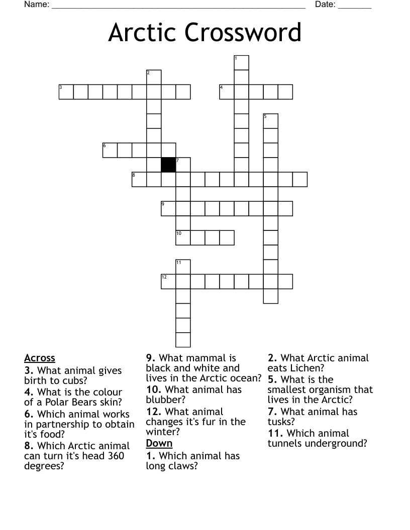 Arctic Crossword