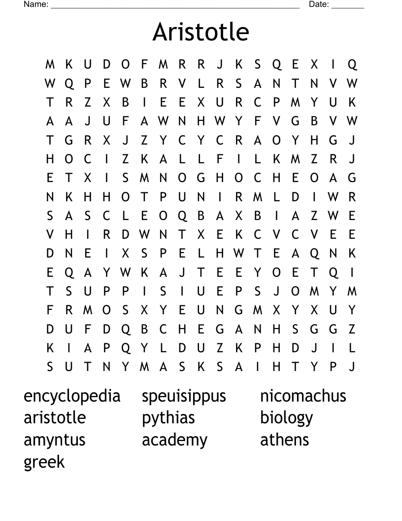Aristotle Word Search