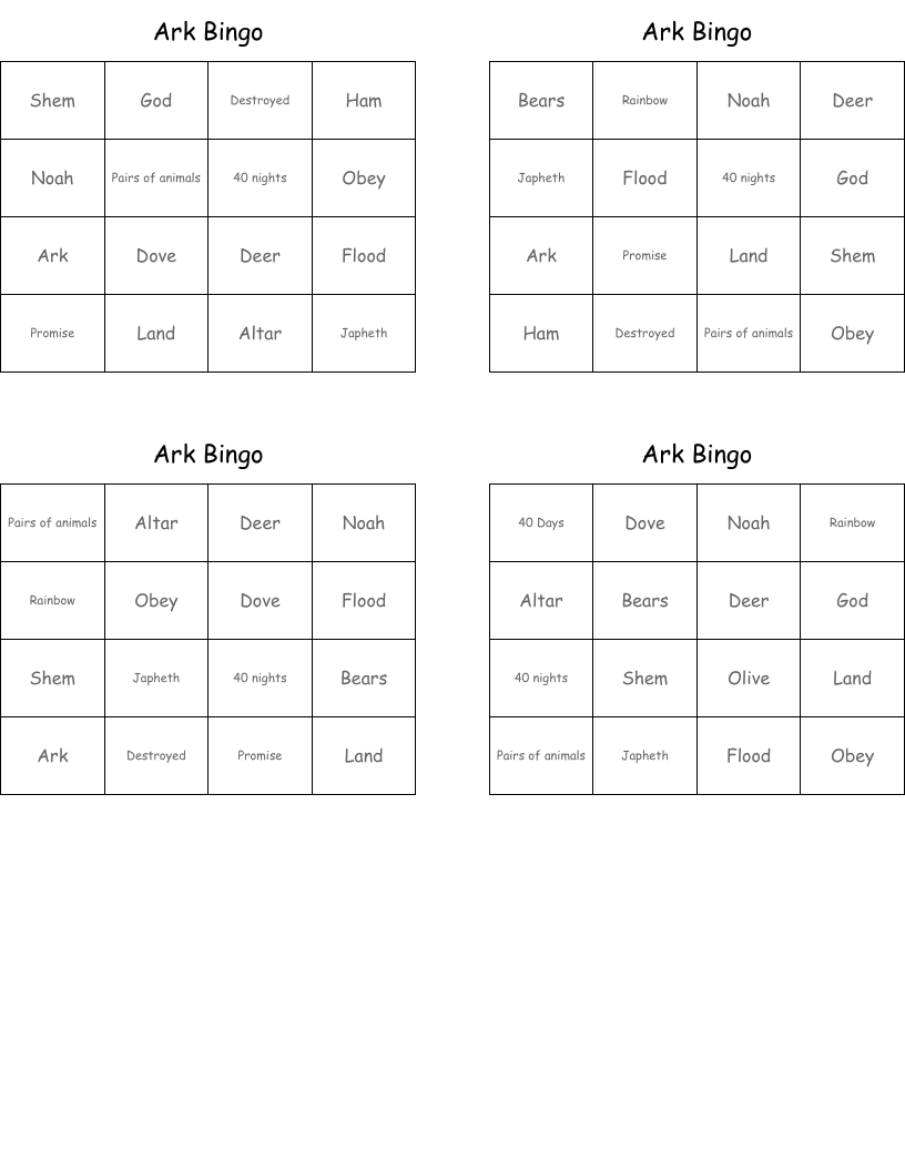 Ark Bingo