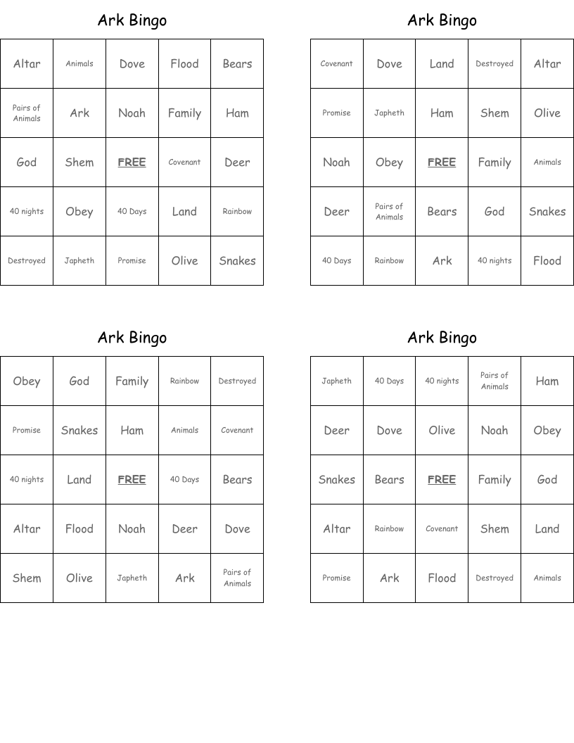 Ark Bingo