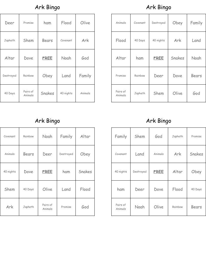 Ark Bingo