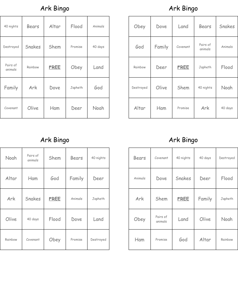 Ark Bingo