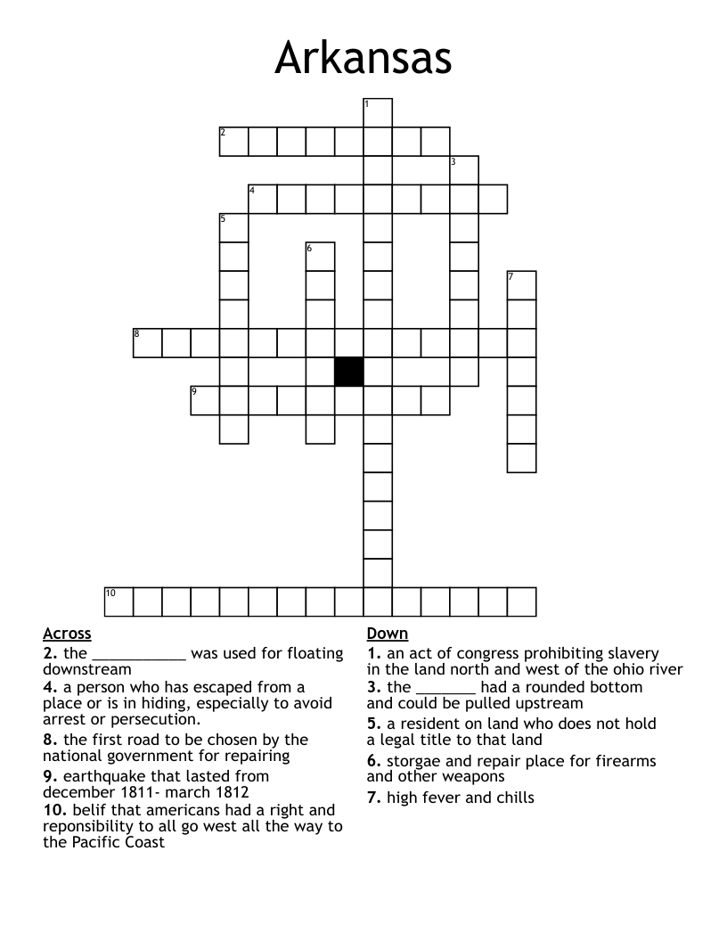 Arkansas Crossword