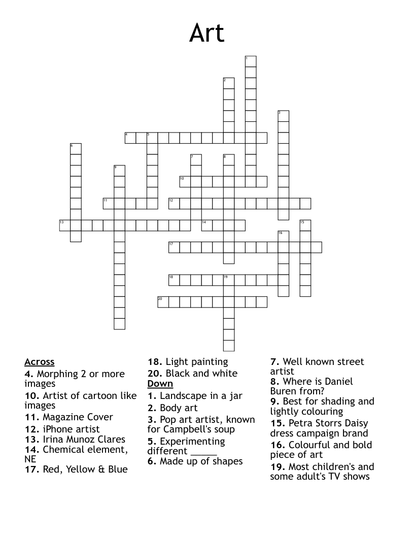 Art Crossword