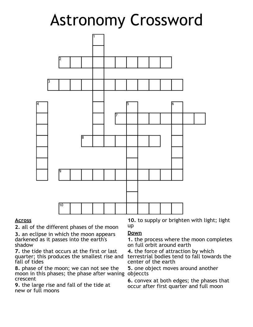 Astronomy Crossword
