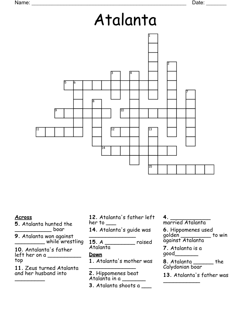 Atalanta Crossword