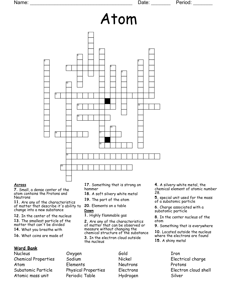 Atom Crossword