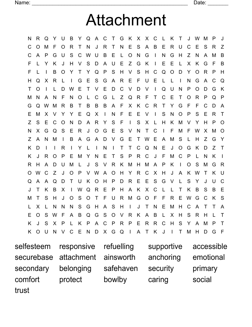 Attachment Word Search