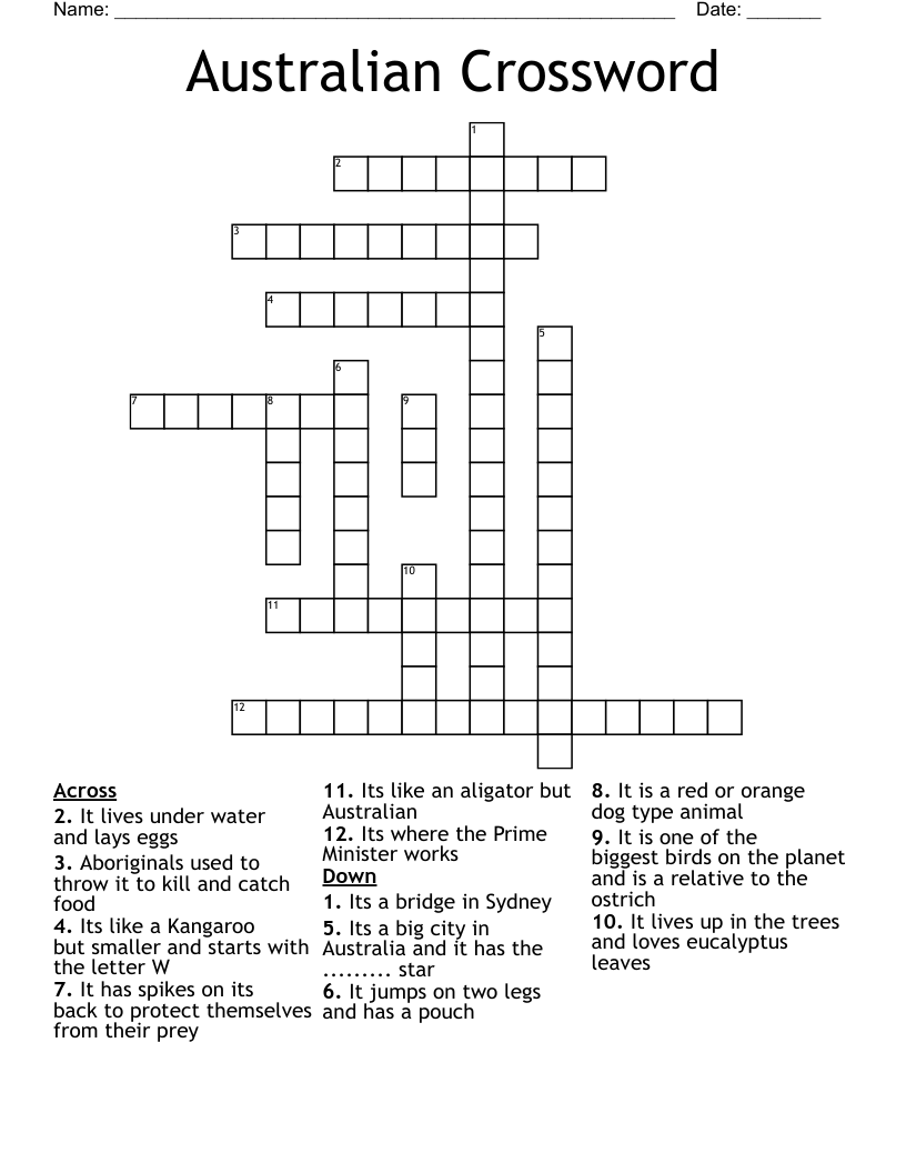 Australian Crossword