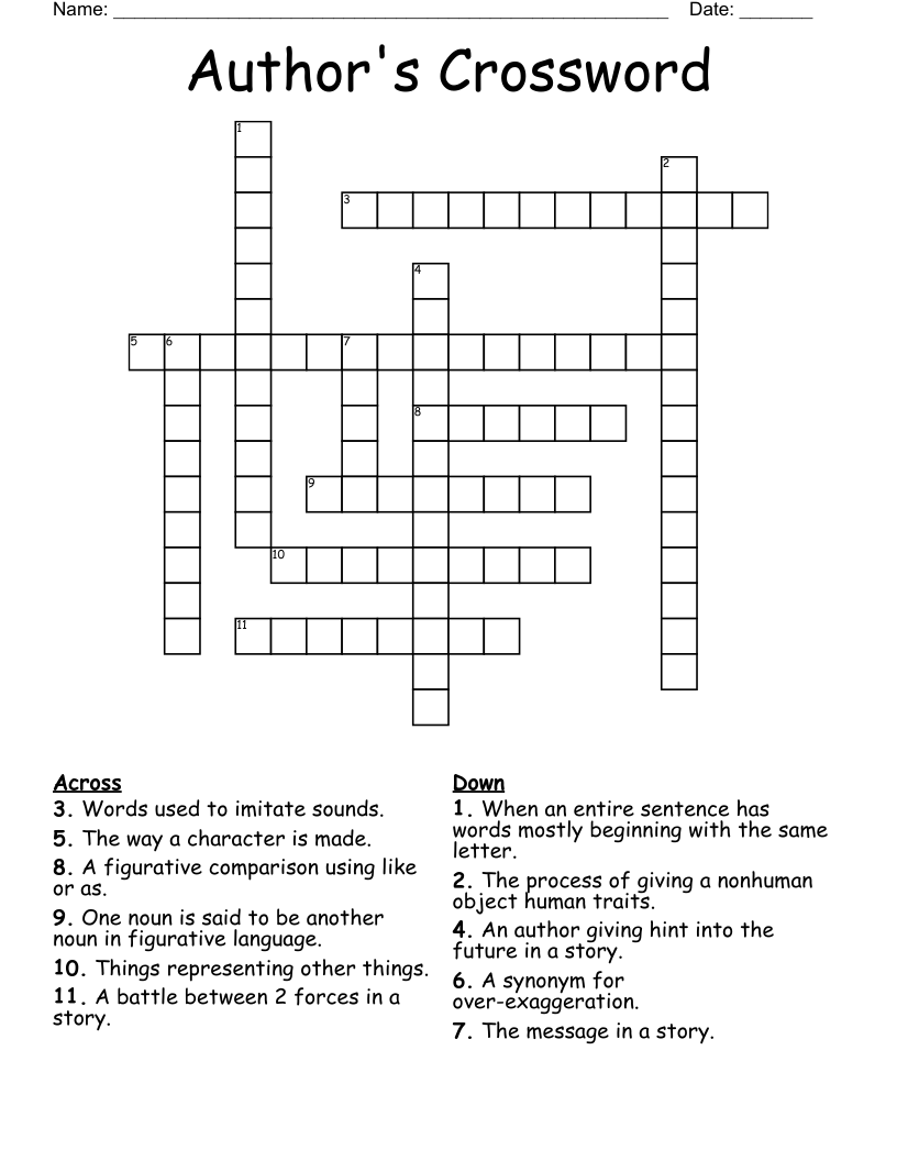Author's Crossword