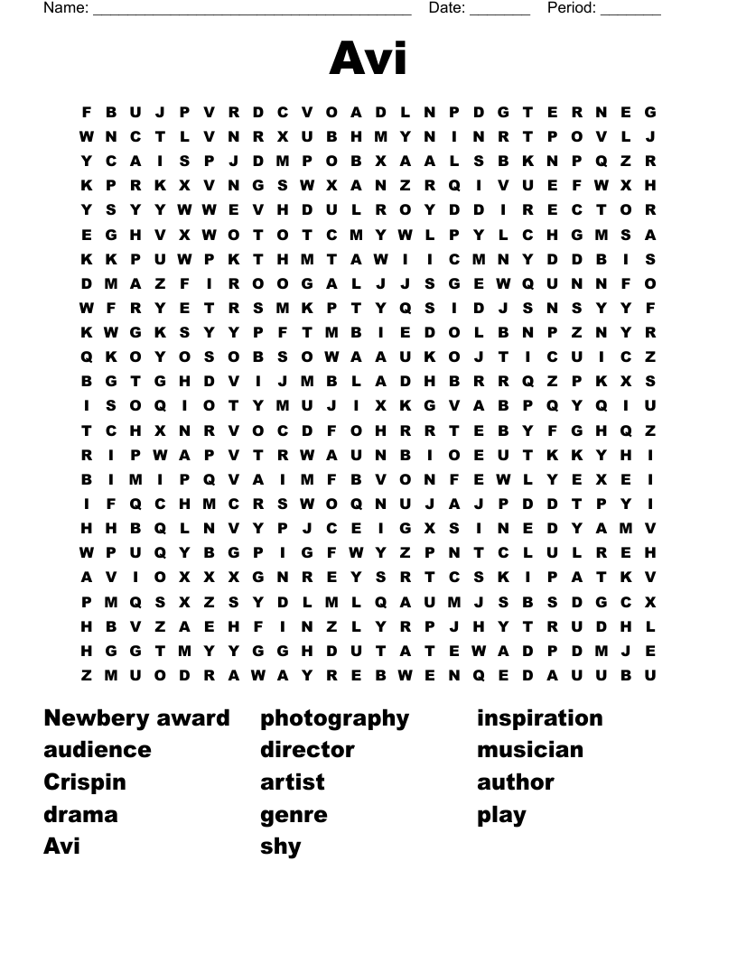 Avi Word Search