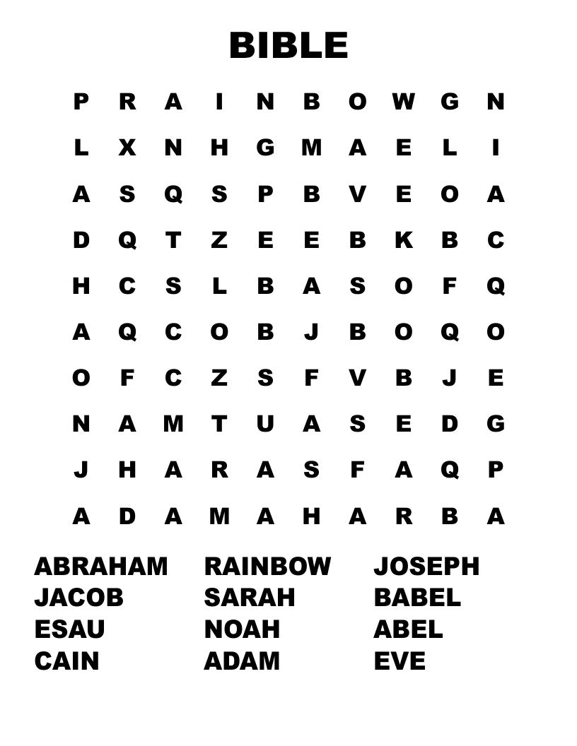 BIBLE Word Search