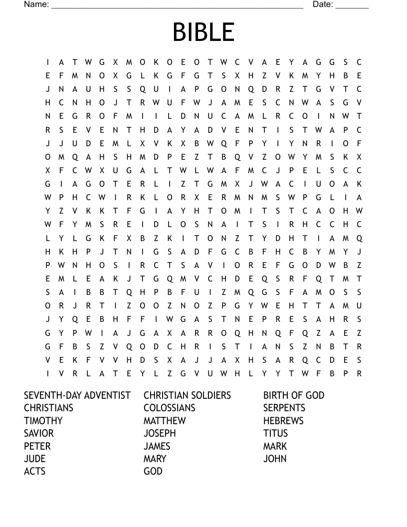 BIBLE Word Search