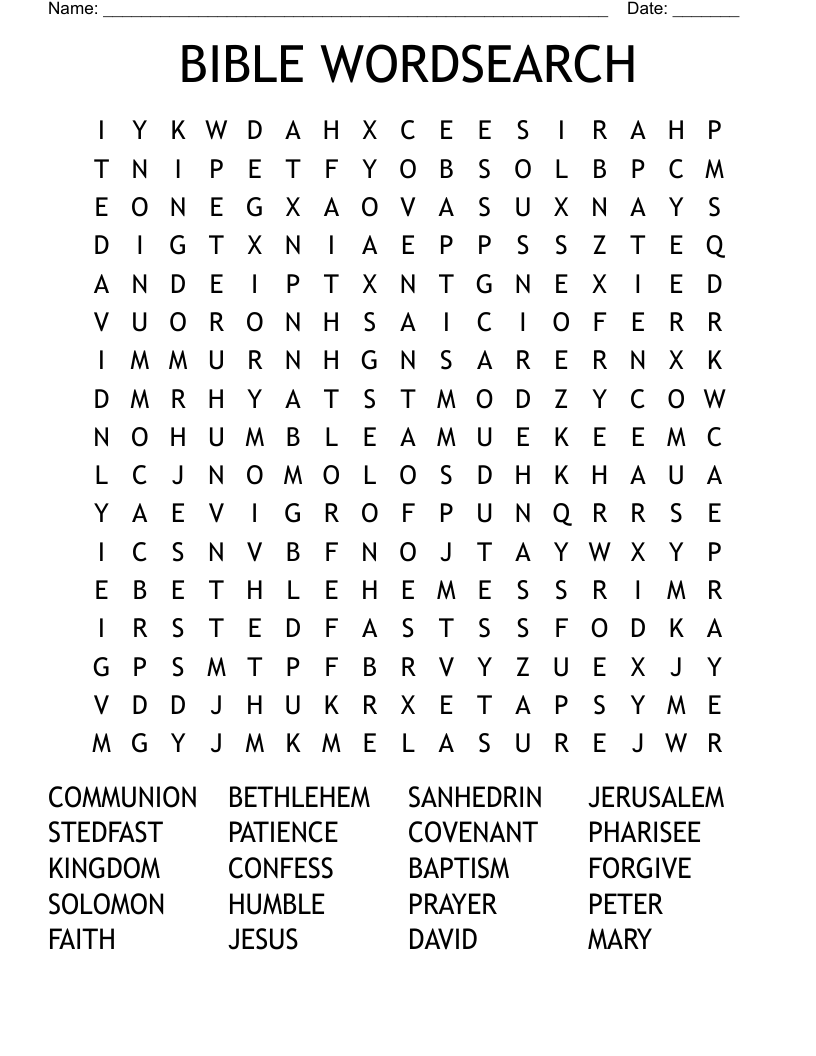 BIBLE WORDSEARCH