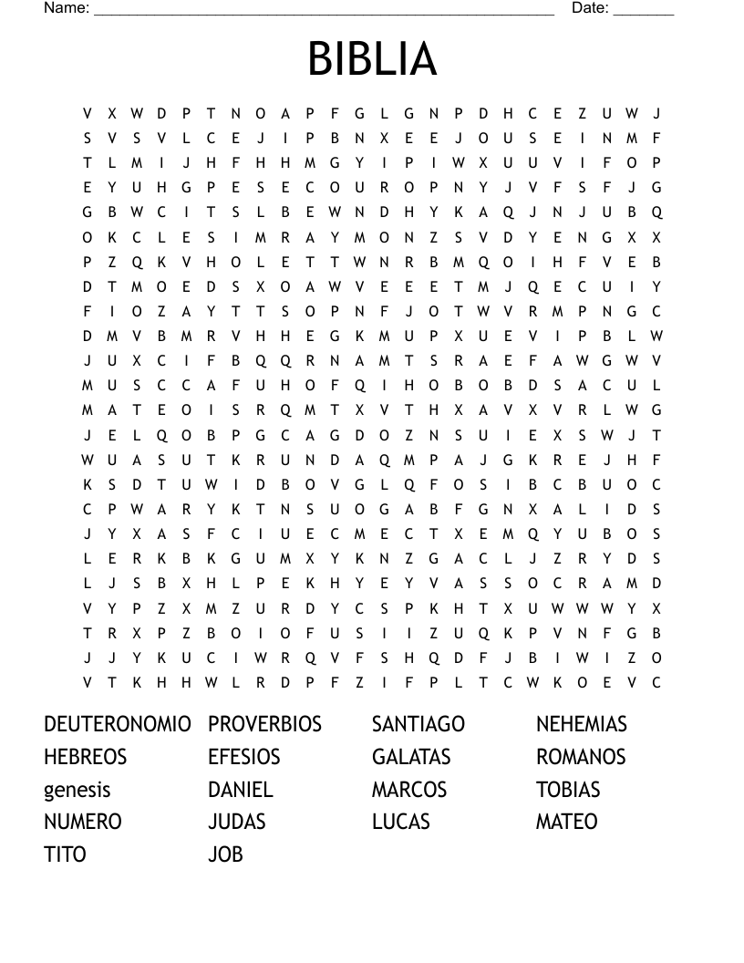 BIBLIA Word Search