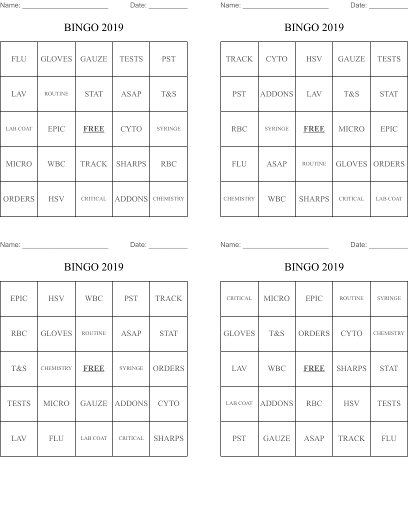 BINGO 2019