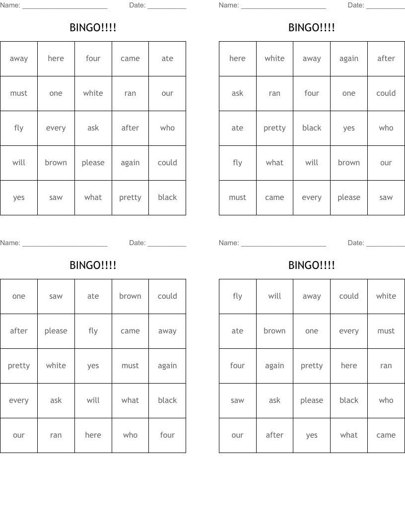 BINGO!!!!