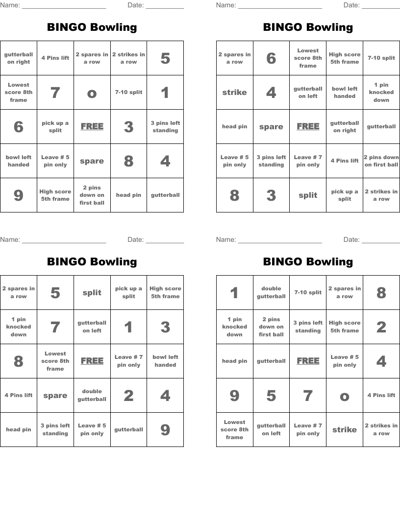 BINGO Bowling