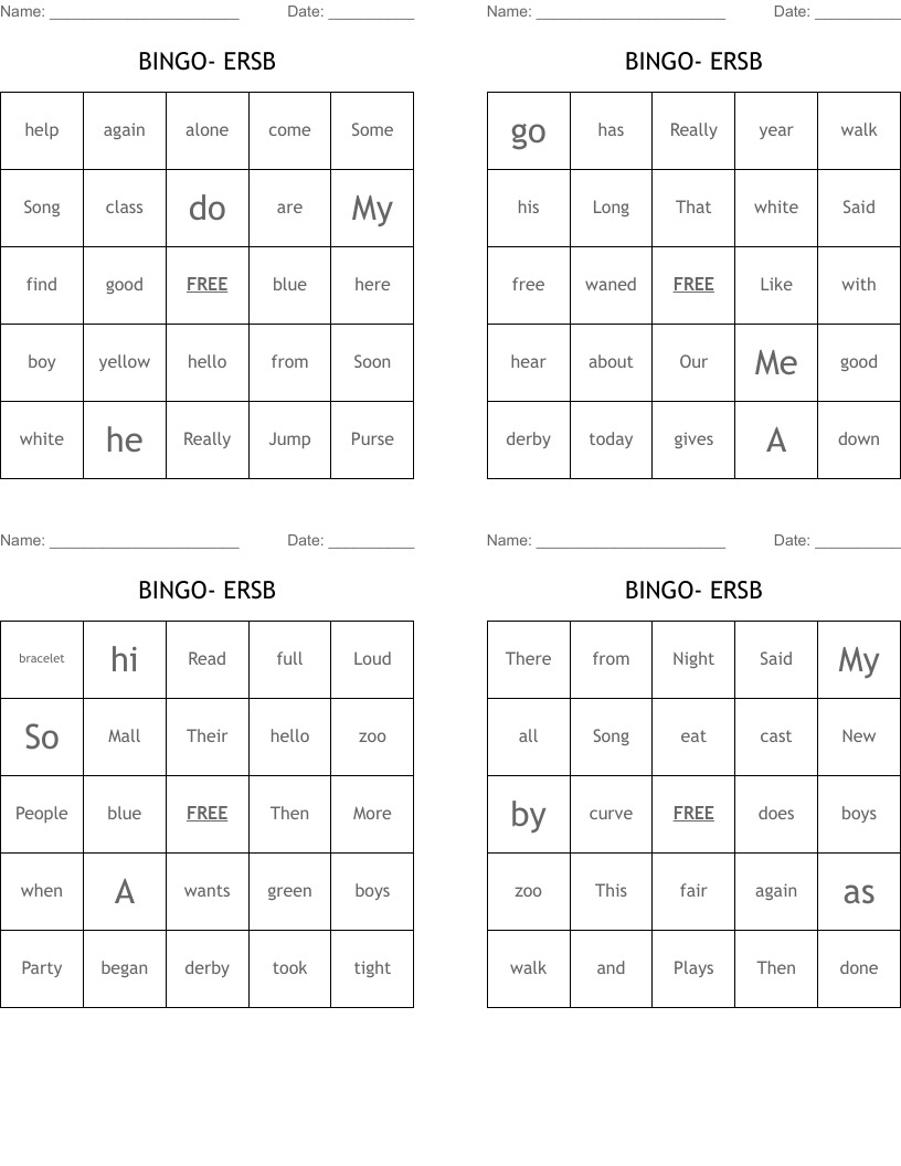 BINGO- ERSB