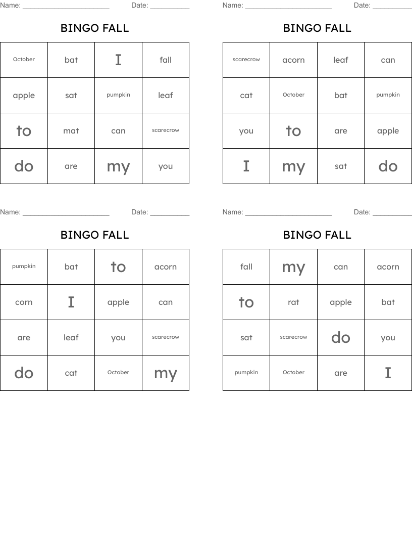 BINGO FALL