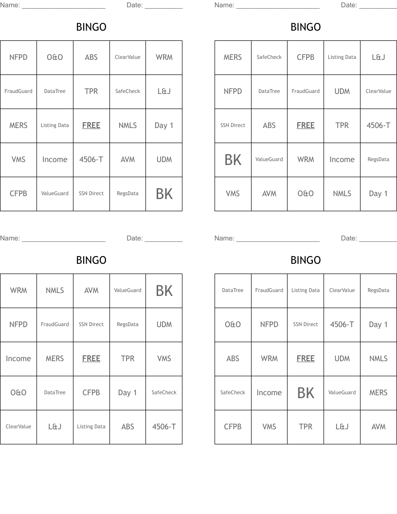 BINGO 