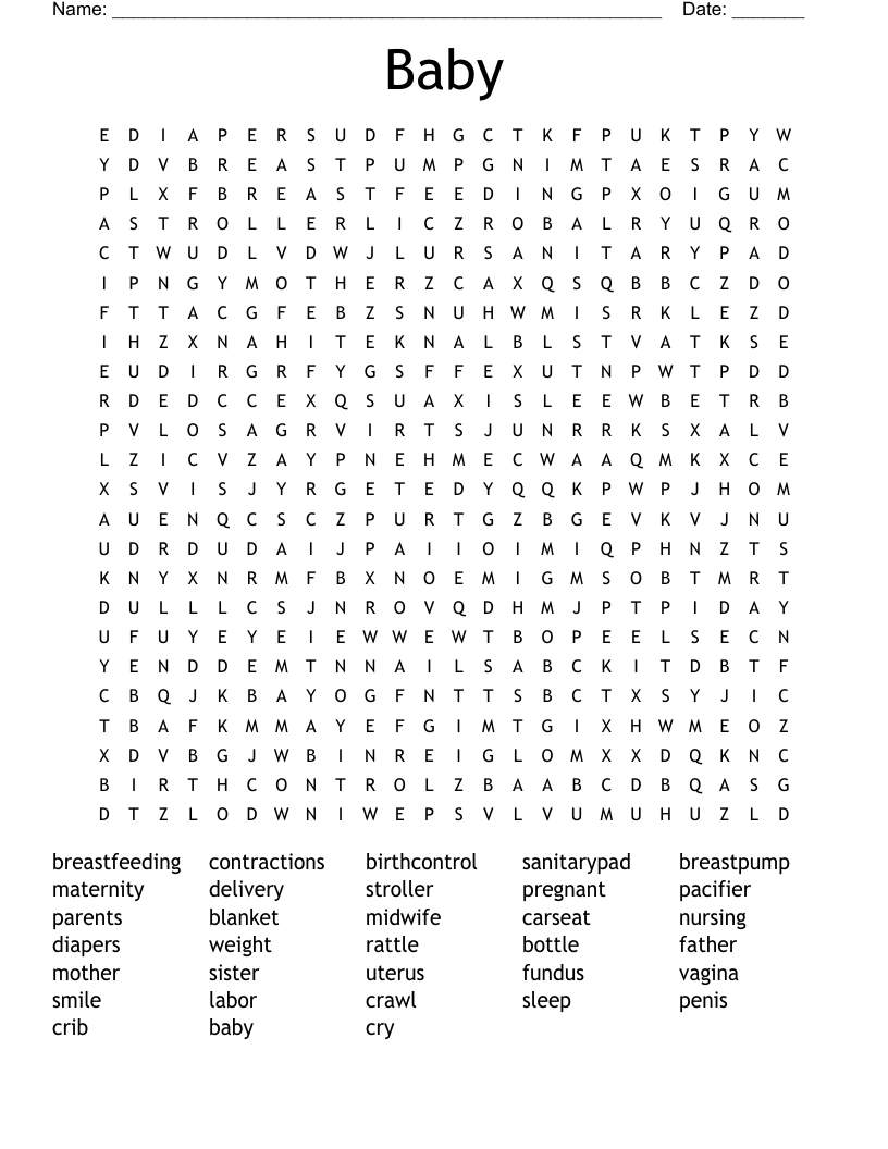 Baby Word Search