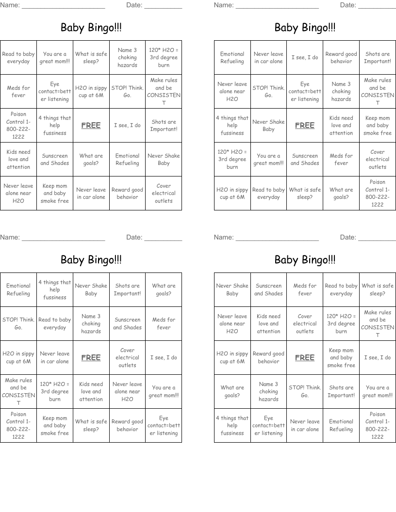 Baby Bingo!!!