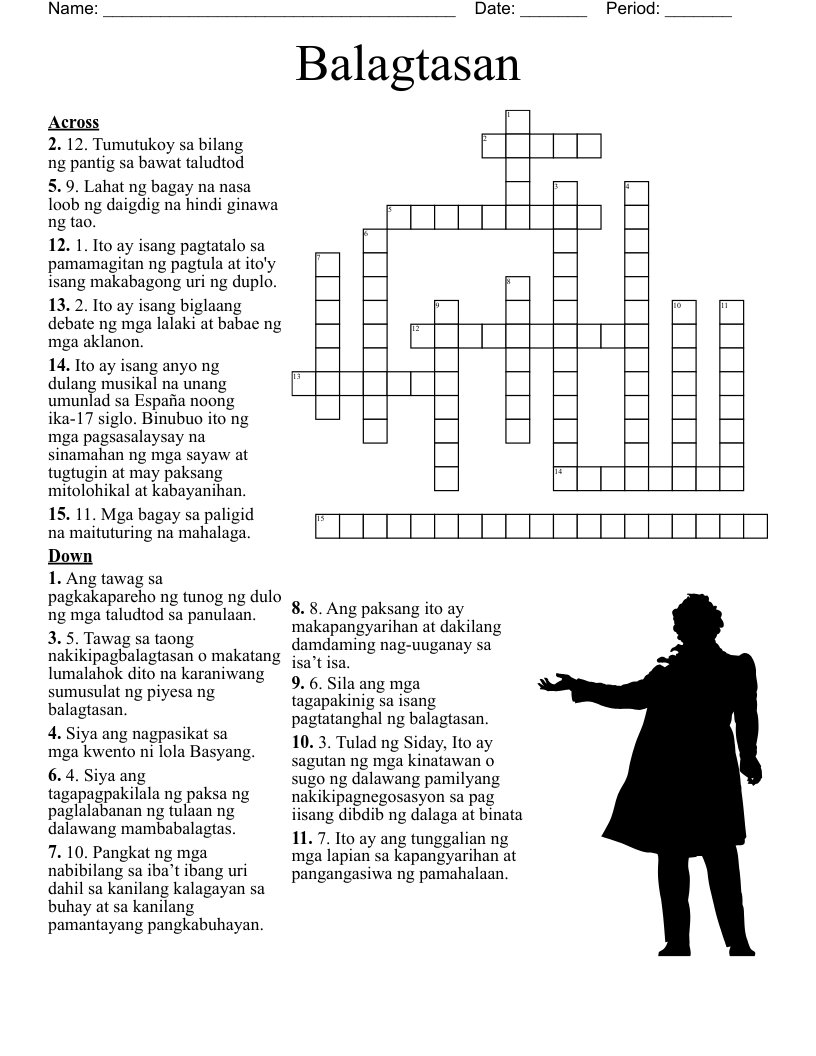 Balagtasan Crossword