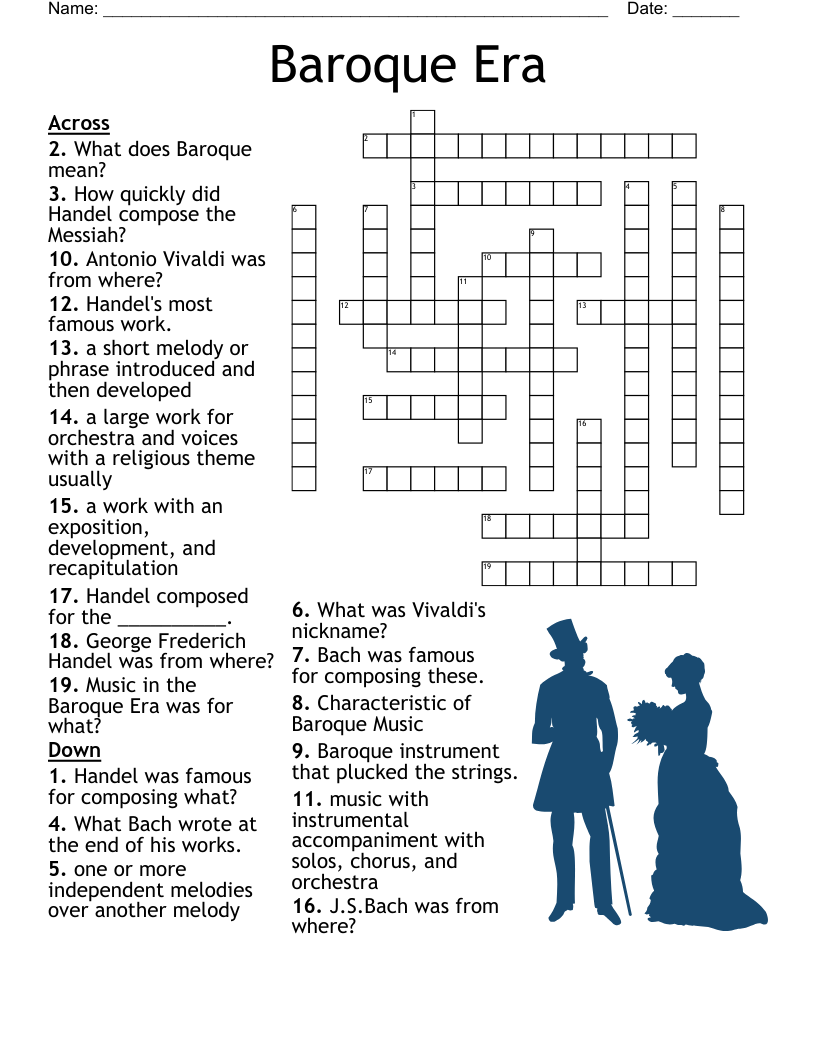 Baroque Era Crossword