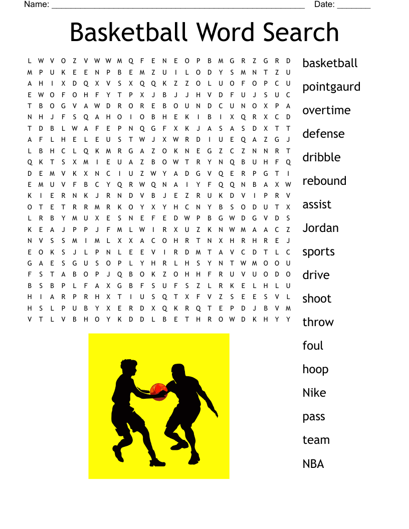 Basketball Word Search