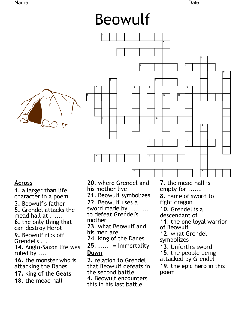 Beowulf Crossword