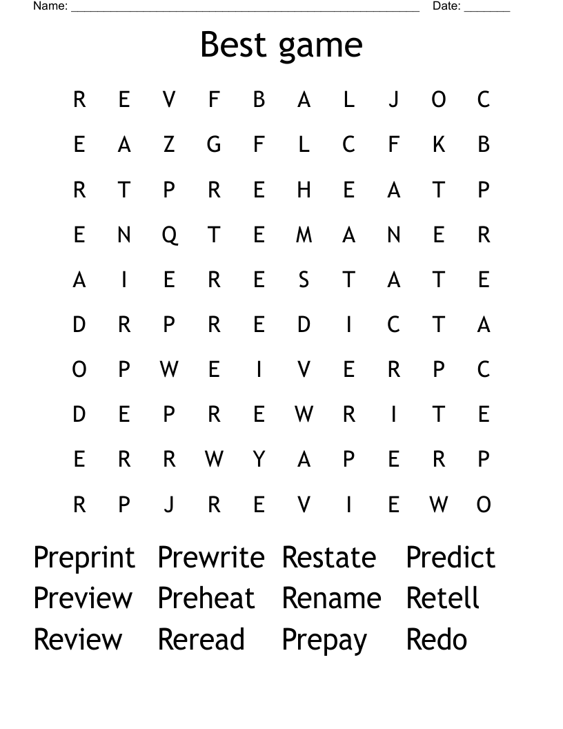 Best game Word Search