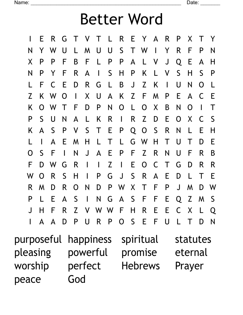 Better Word Word Search