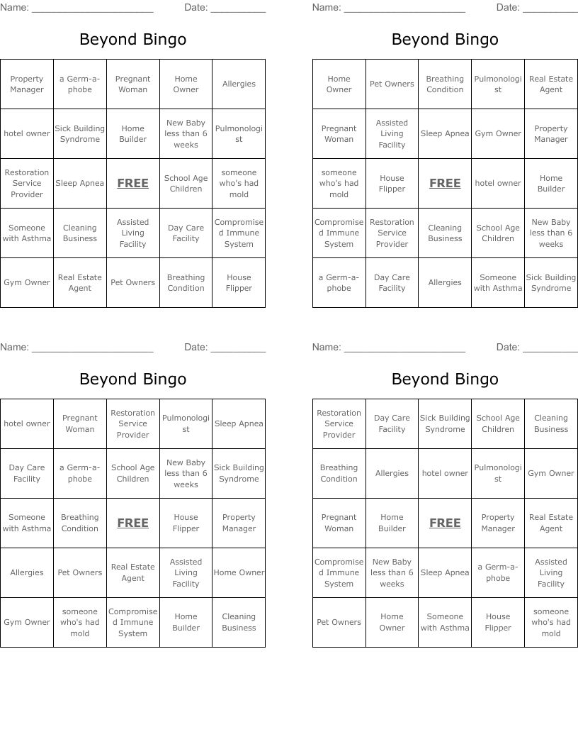 Beyond Bingo