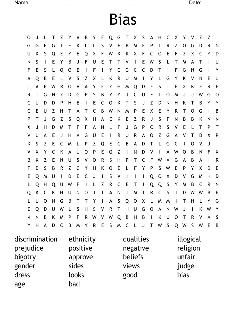 Bias Word Search