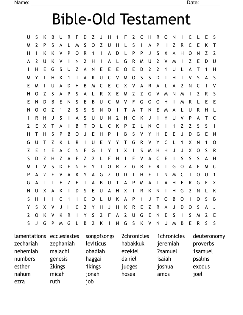 Bible-Old Testament Word Search