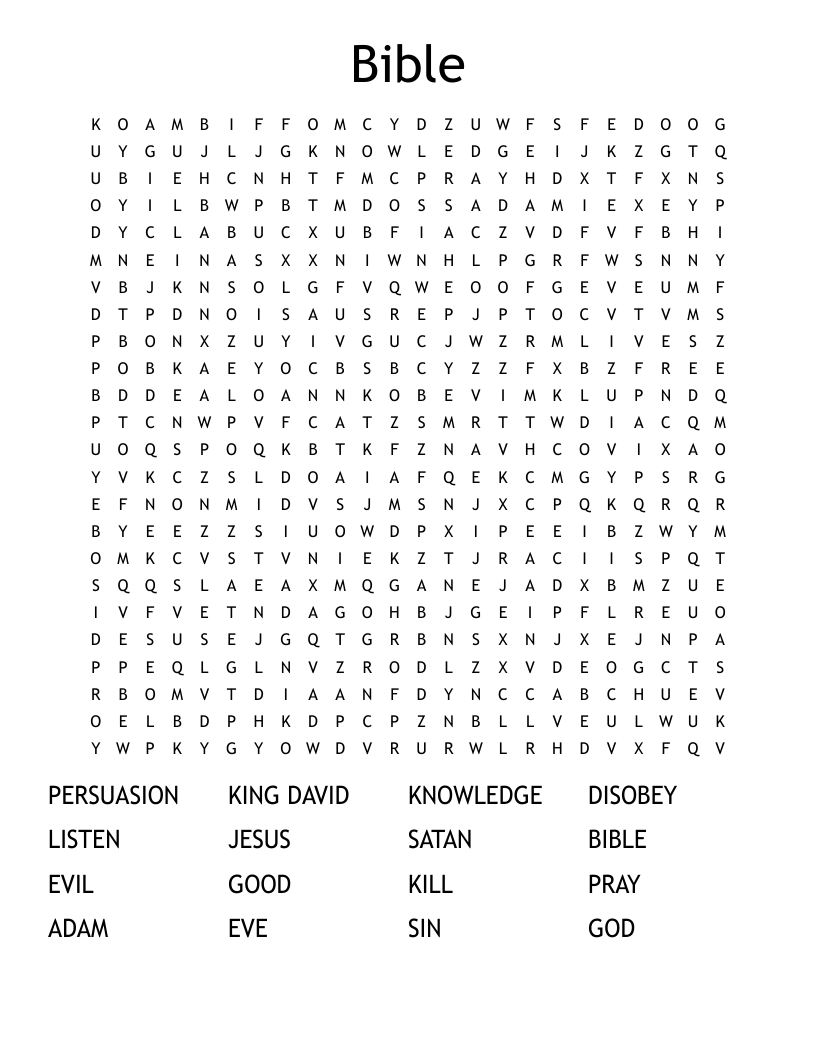Bible Word Search