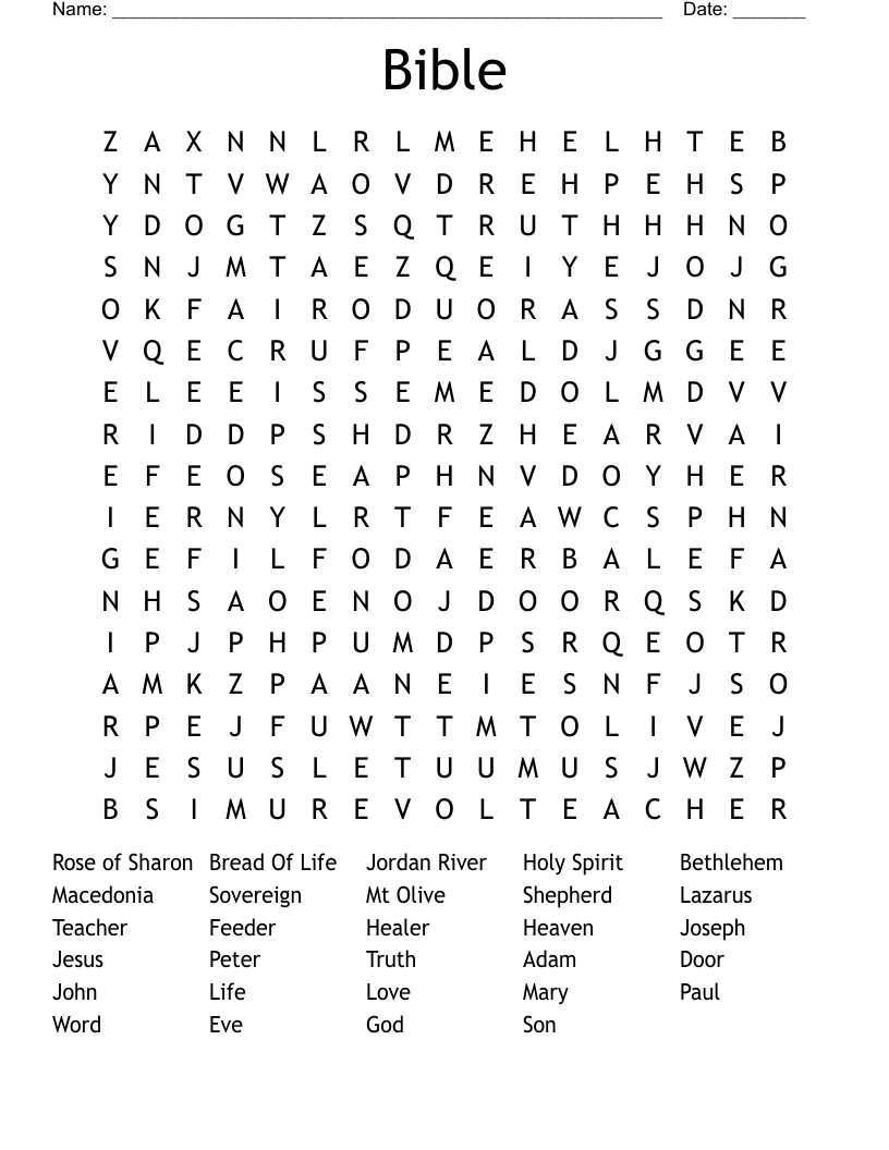 Bible Word Search
