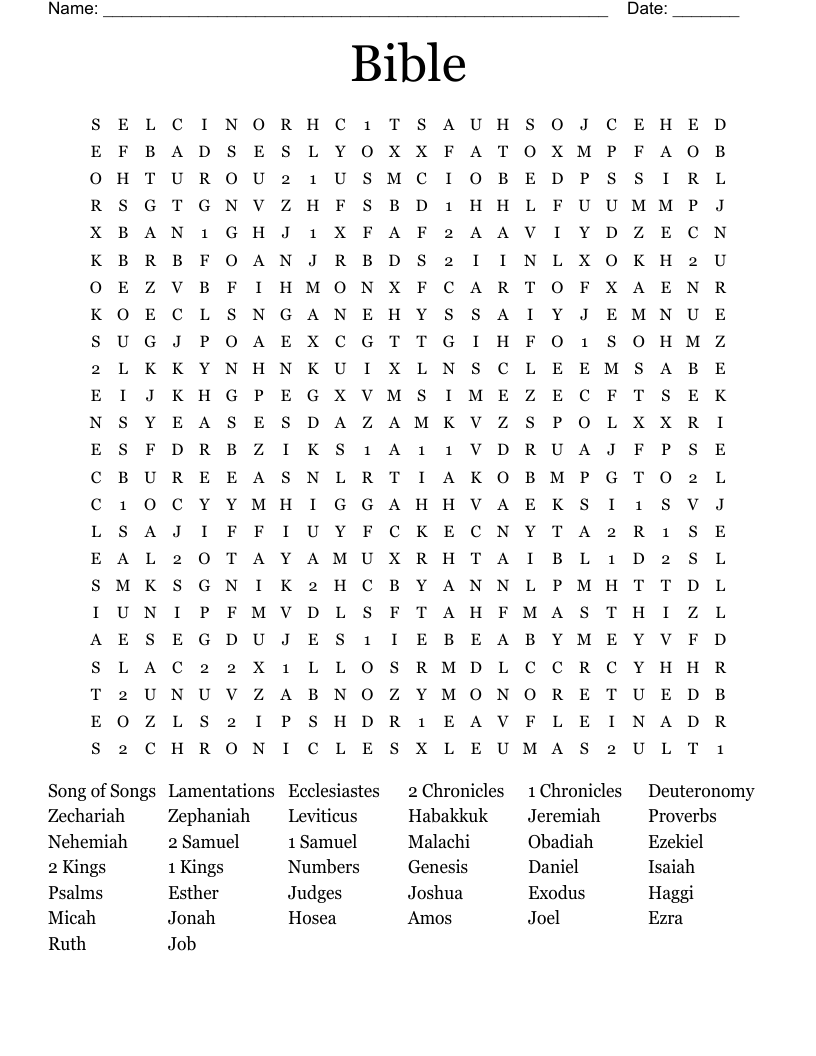 Bible Word Search