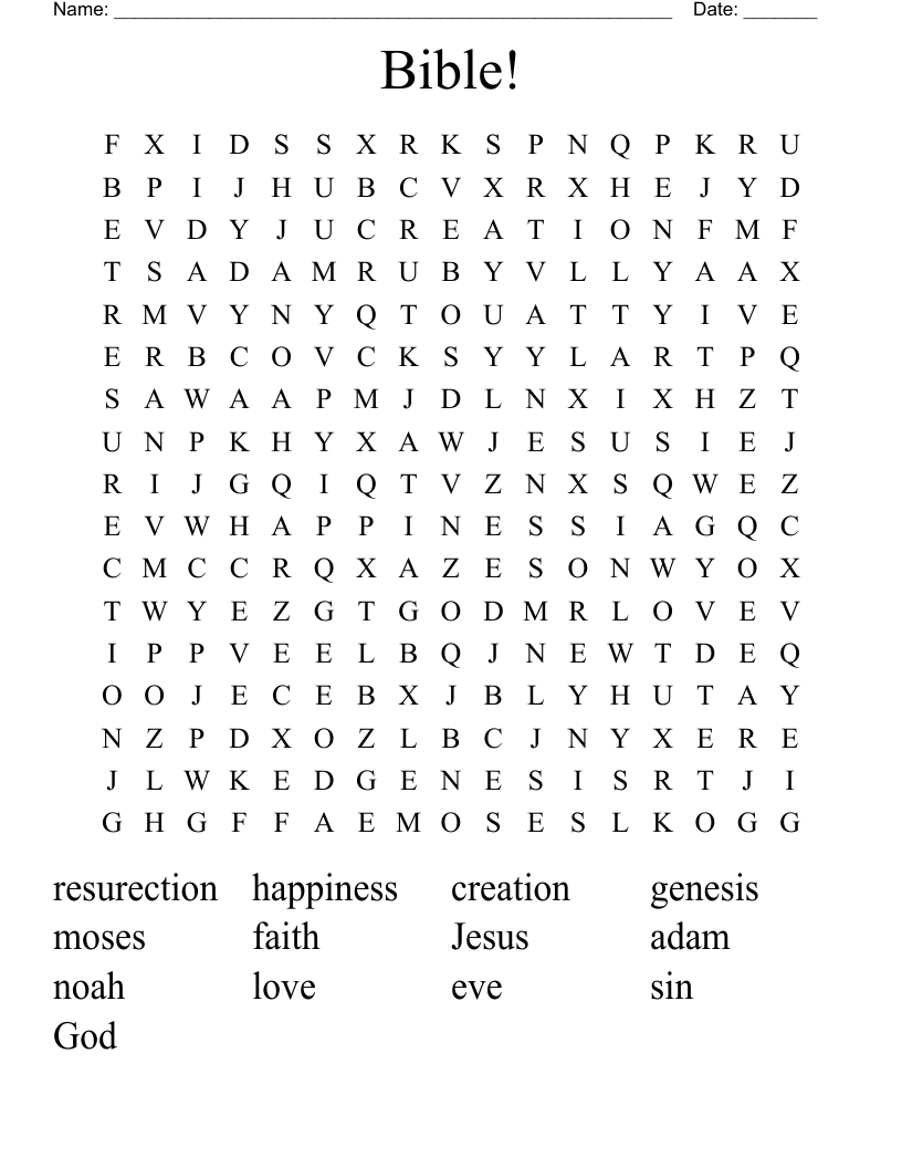 Bible! Word Search