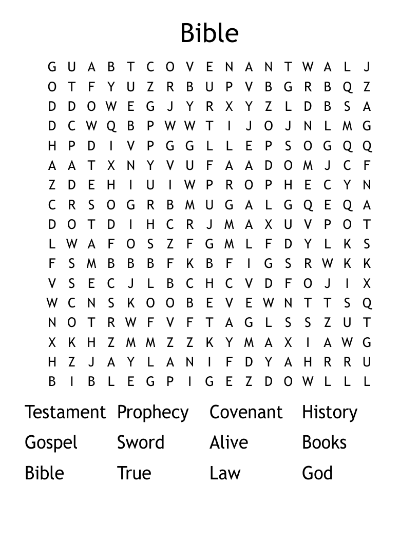 Bible Word Search