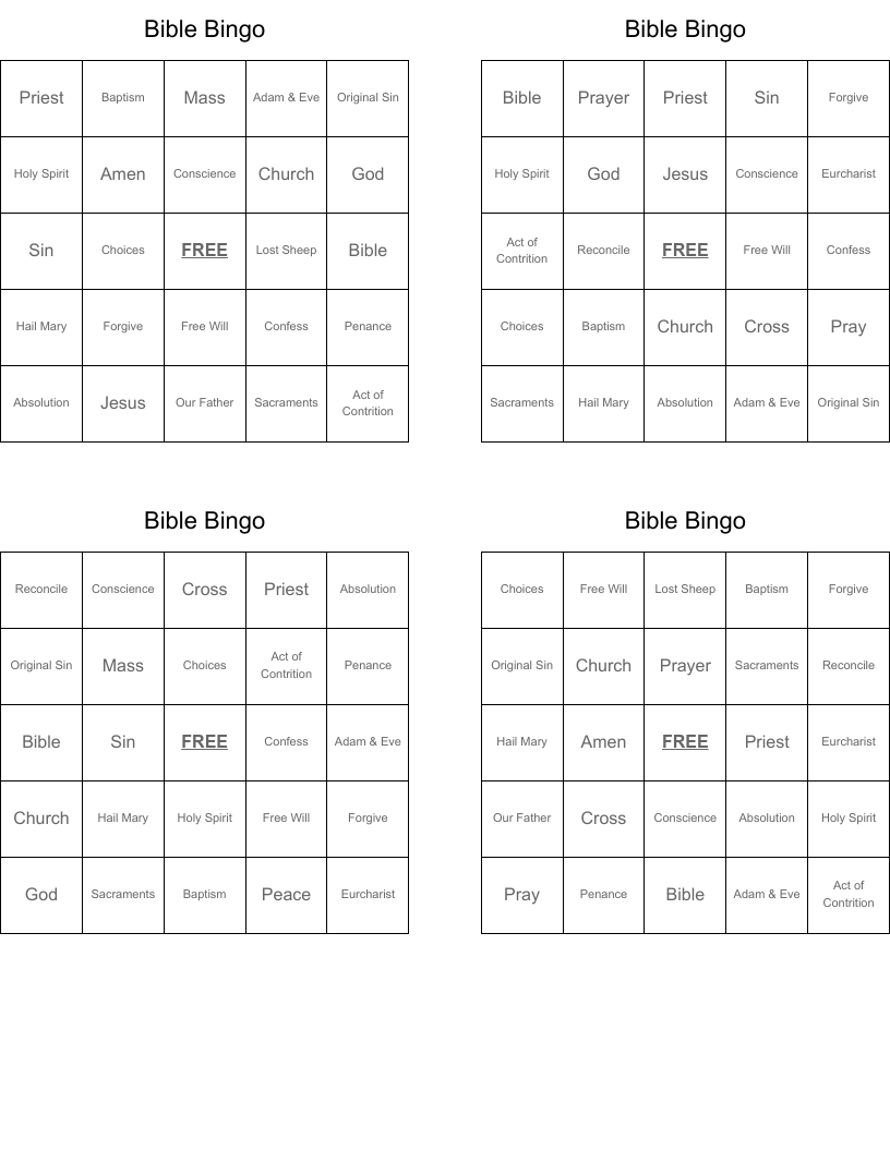 Bible Bingo