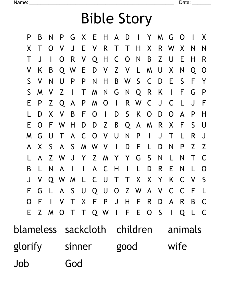 Bible Story Word Search