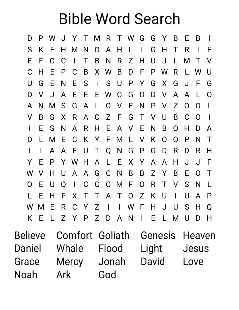 Bible Word Search