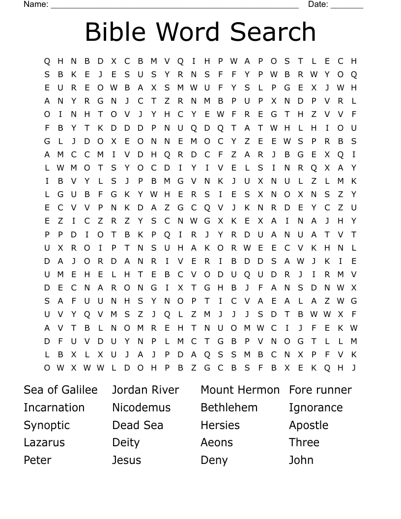 Bible Word Search