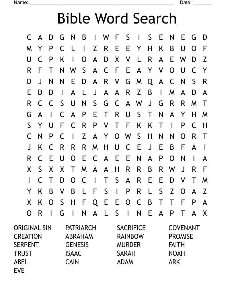 Bible Word Search