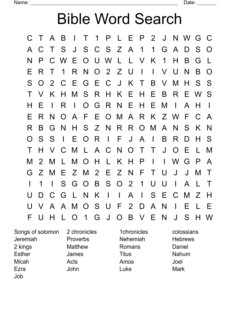 Bible Word Search 