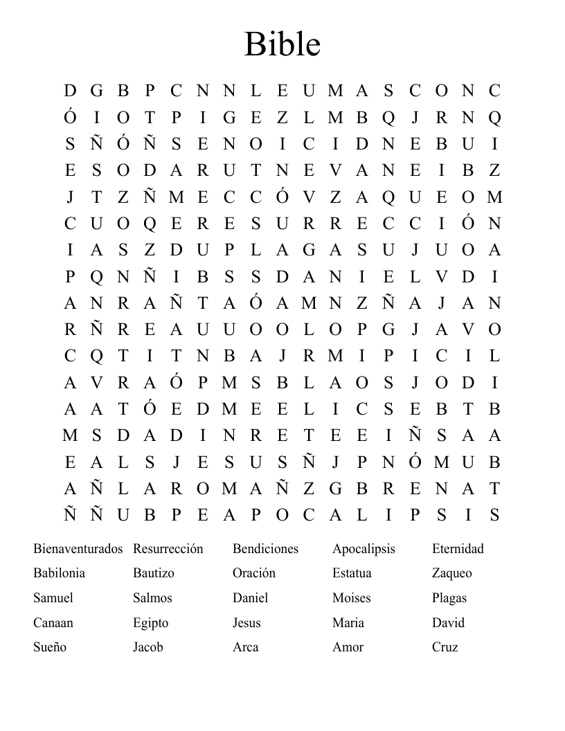 Bible  Word Search